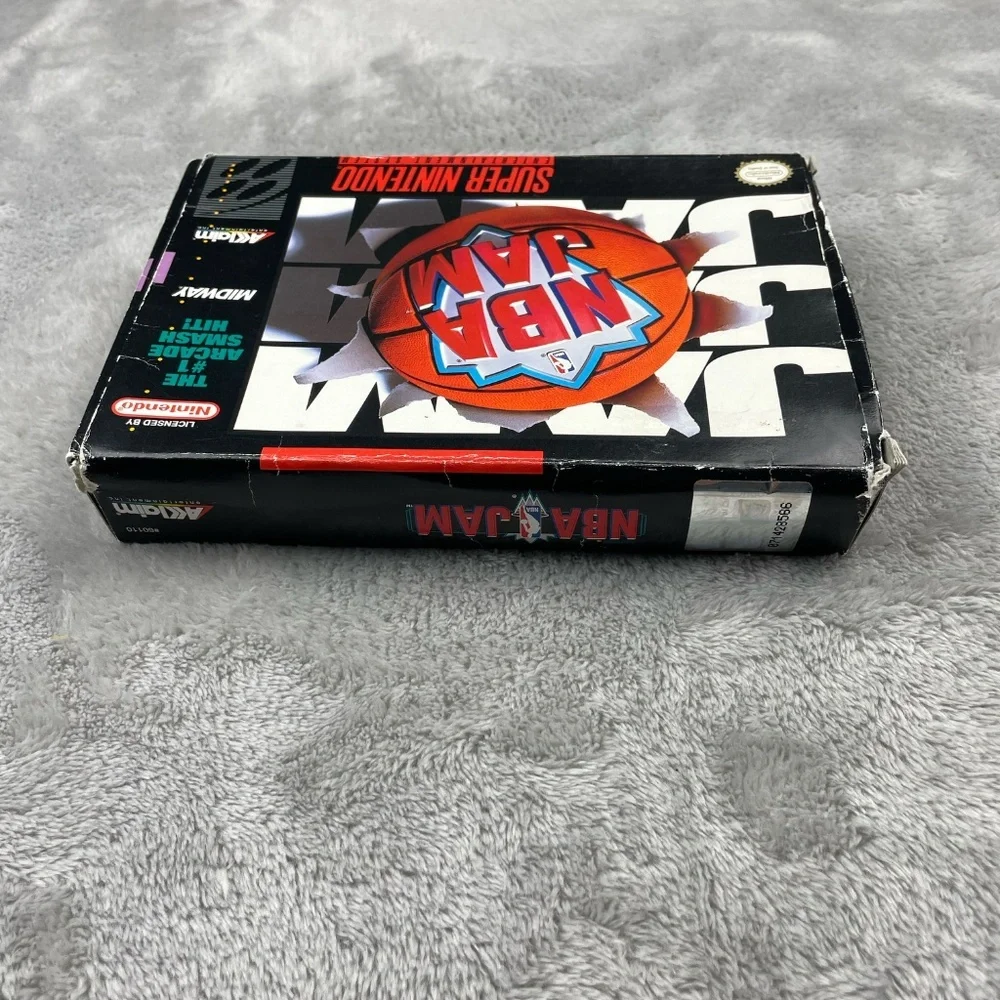 NBA Jam Super Nintendo SNES Authentic Original Tested Vintage Video Game CIB - Picture 11 of 12
